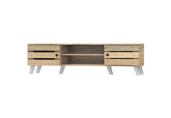 38053 (Light Sonoma Oak) (Plastic Slope Leg 120mm).333